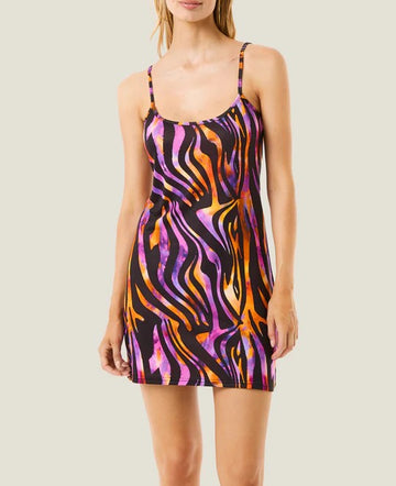 126WCUAC5889 ABITO CORTO HYPNOTIC ZEBRA