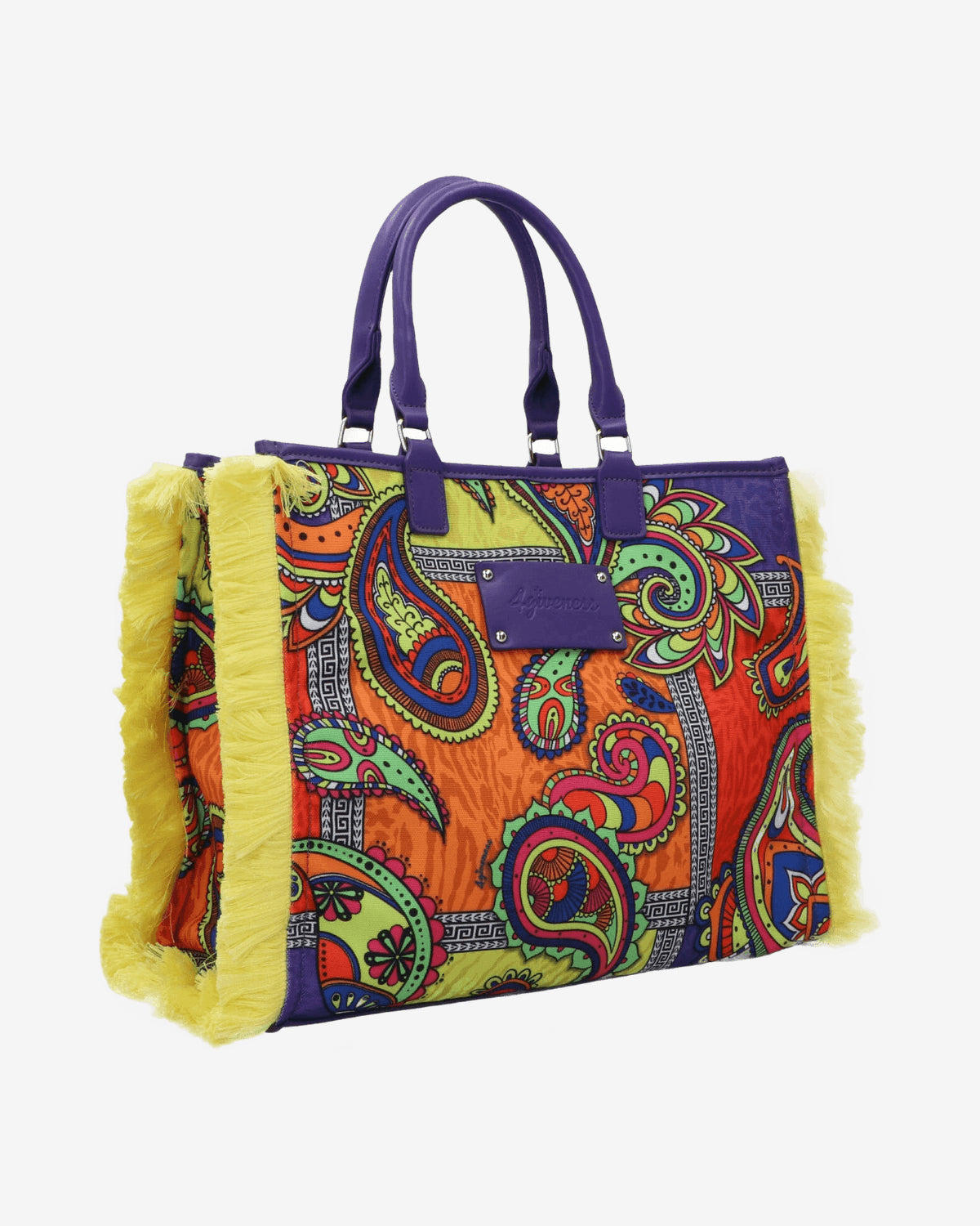 Borse a spalla Promo cartapaglia ricamo FGAW3723