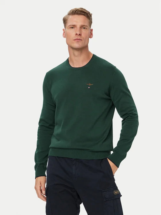Maglia Aeronautica Militare 262MA1631UL00506 MAGLIA GIROCOLLO AQUILA RICAMATA