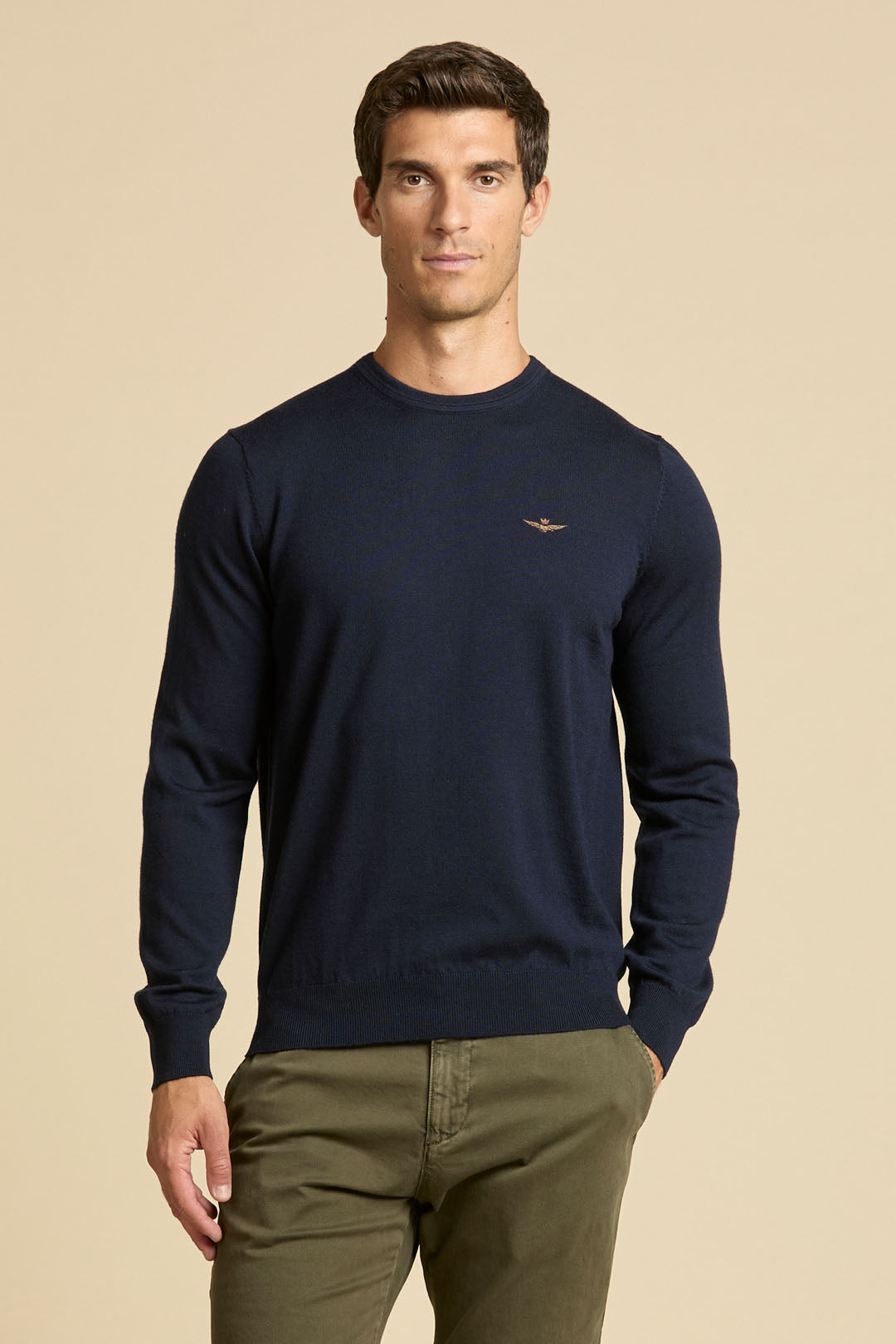 Maglia Aeronautica Militare 262MA1641UL00415 MAGLIA LANA ACQUILA RICAMATA