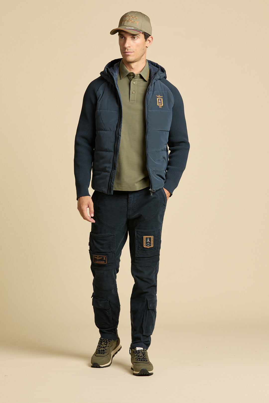 Pantaloni Aeronautica Militare 262PA1664UCT04390 PANT ANTI-G VELLUTO COSTE