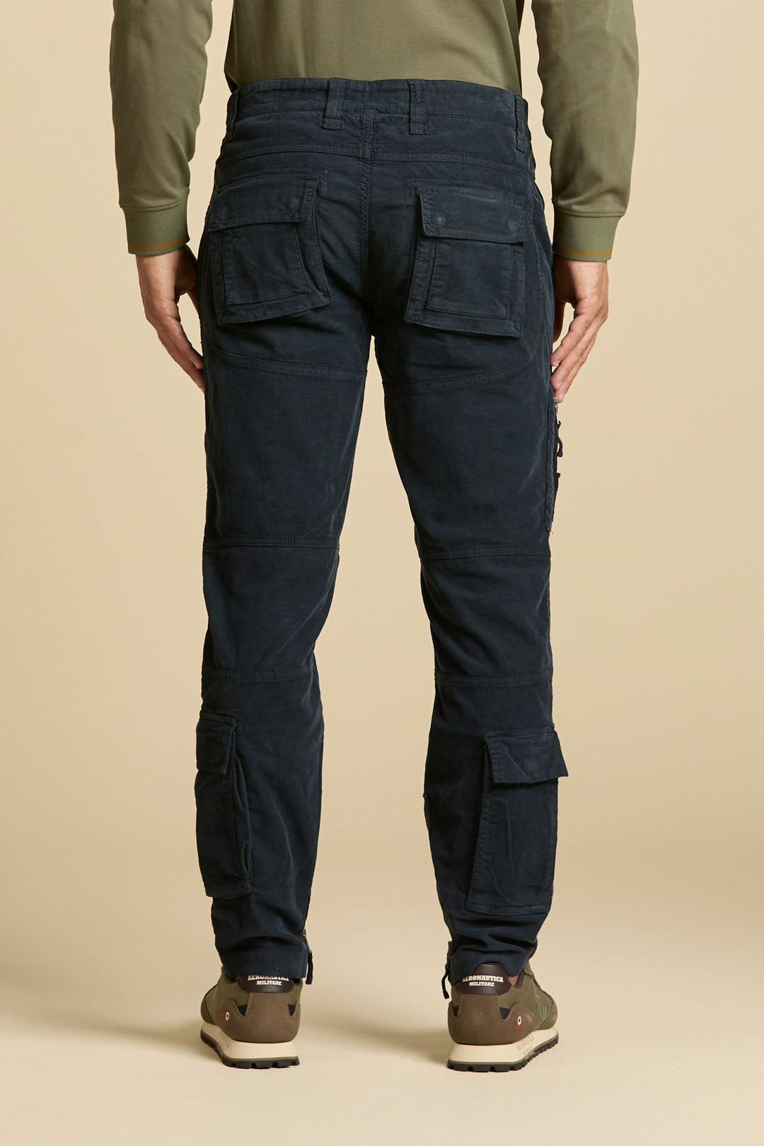 Pantaloni Aeronautica Militare 262PA1664UCT04390 PANT ANTI-G VELLUTO COSTE