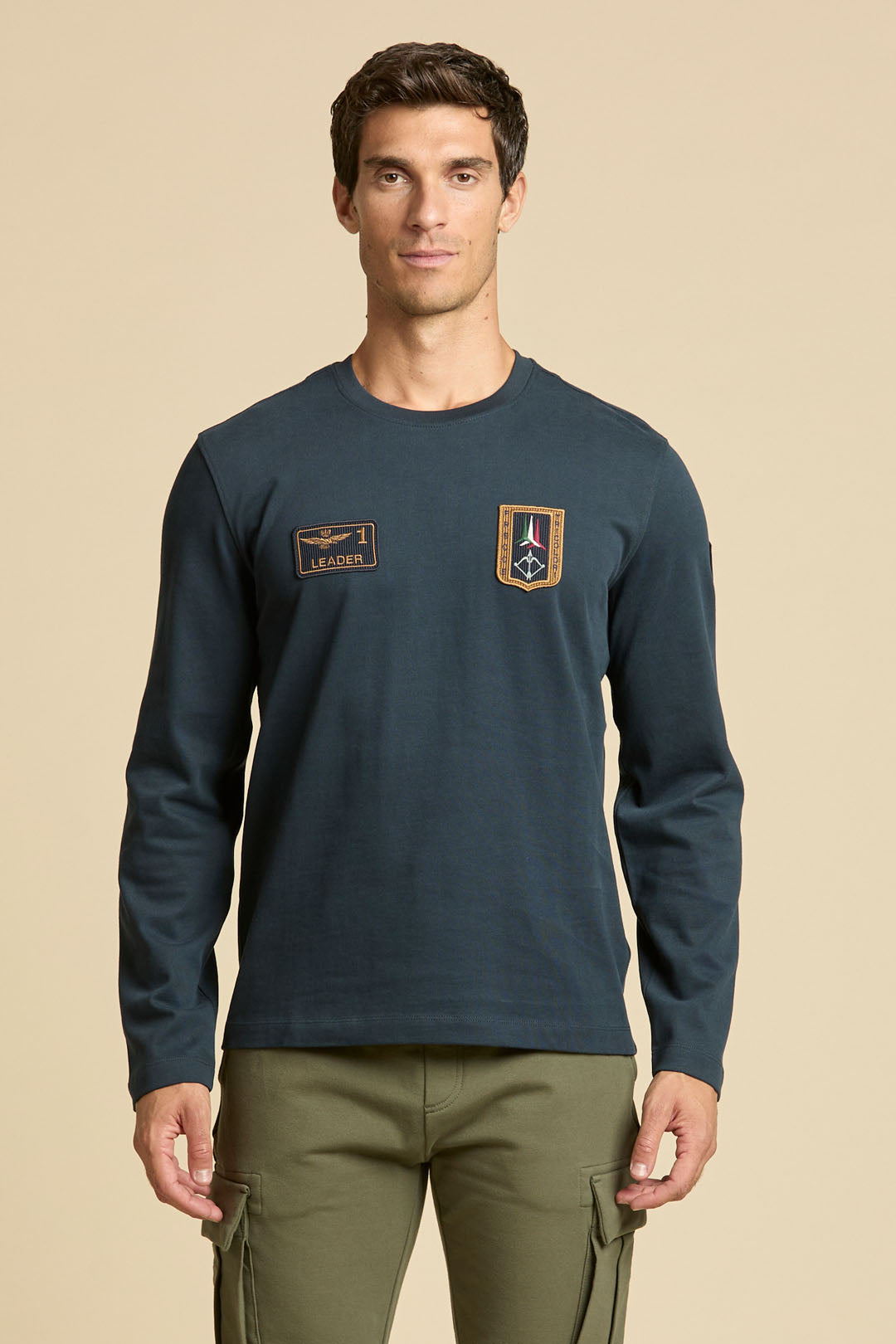 T-shirt Aeronautica Militare 262TS2568UJ00703 T-SHIRT PATCH FRECCE