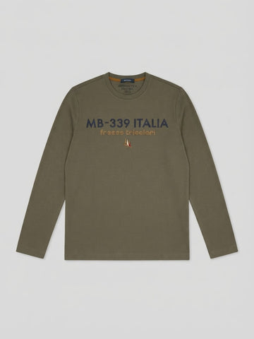 T-shirt Aeronautica Militare 262TS2572UJ00663 T-SHIRT MANICA LUNGA FRECCE TRIC