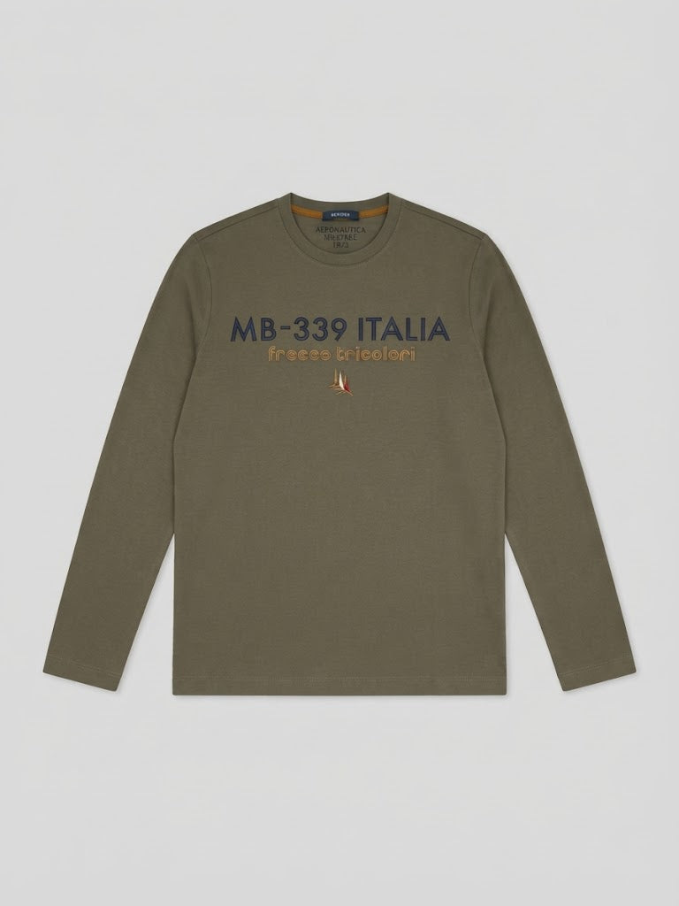 T-shirt Aeronautica Militare 262TS2572UJ00663 T-SHIRT MANICA LUNGA FRECCE TRIC