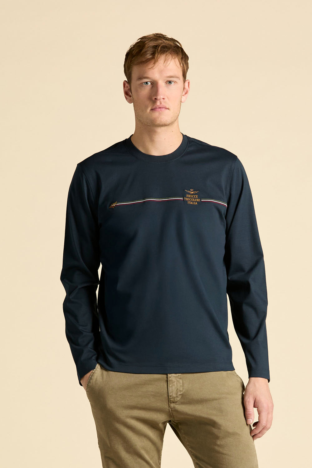 T-shirt Aeronautica Militare 262TS2588UJ00663 T-SHIRT FRECCE MANICA LUNGA
