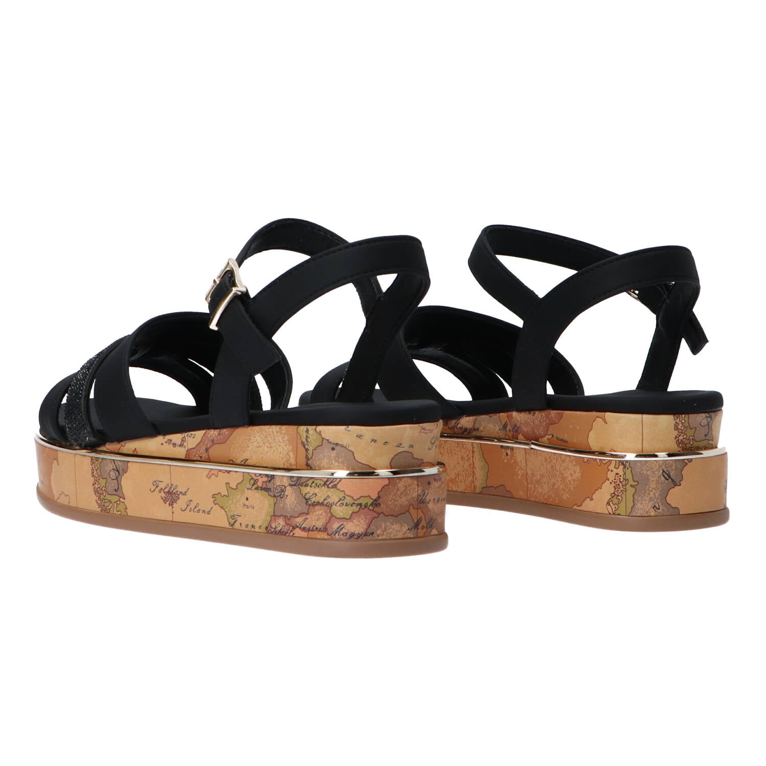 Sandali Leather multistrass&geo