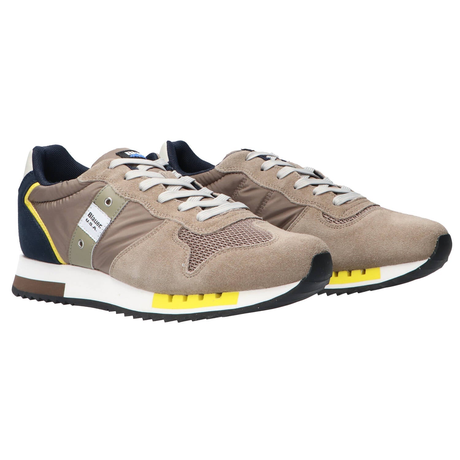 Sneakers Blauer Queens01 Beige Uomo — Blauer Usa