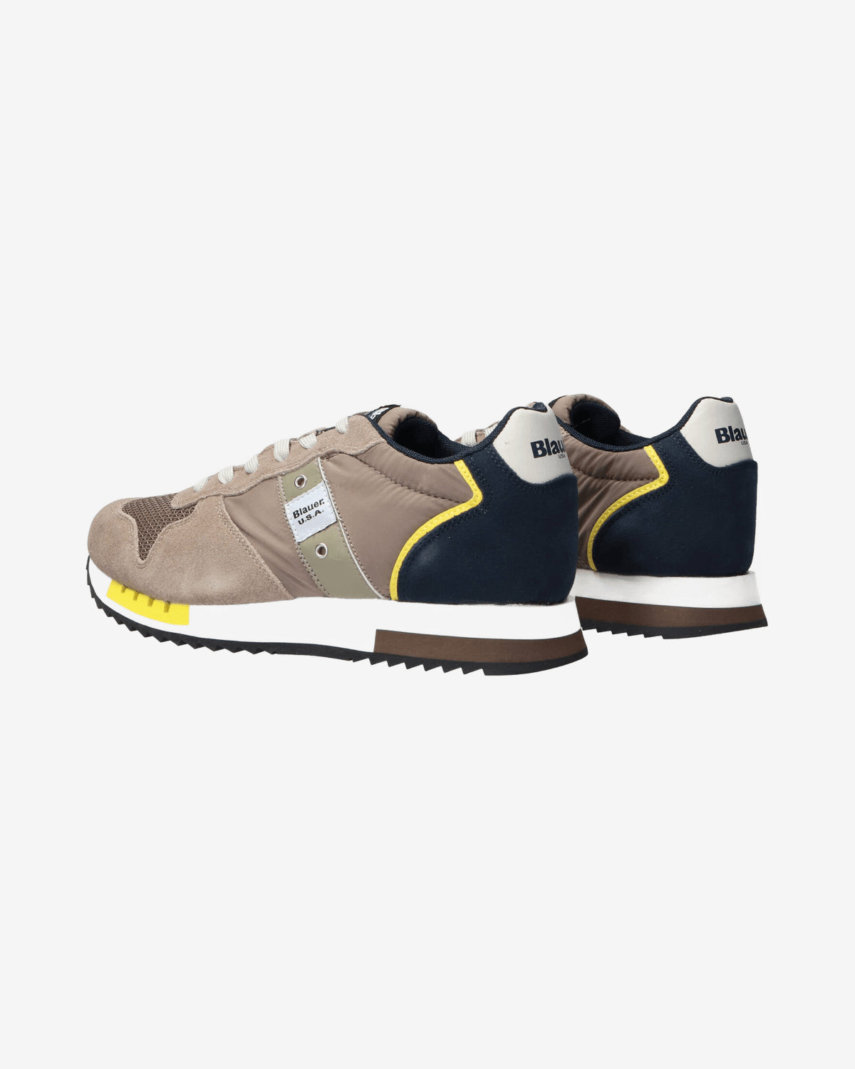Sneakers Blauer Queens01 Beige Uomo — Blauer Usa