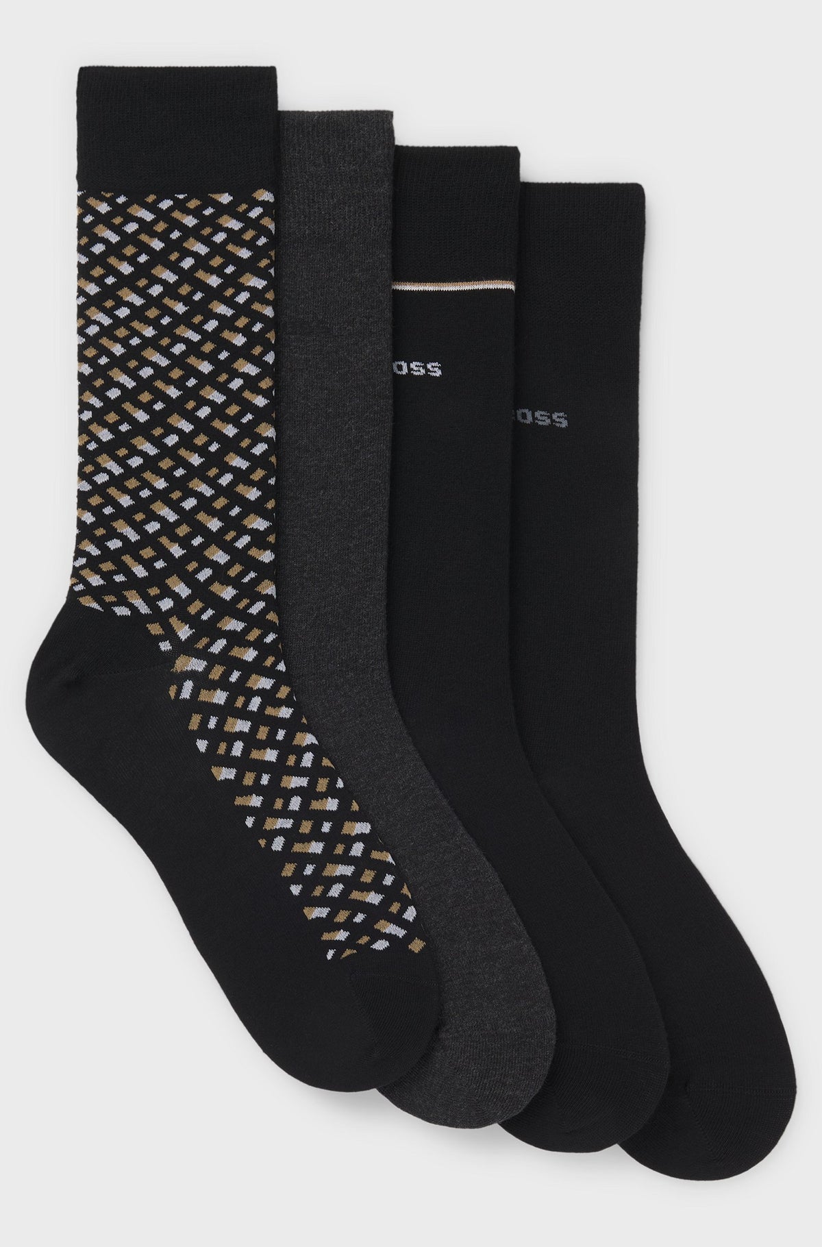 Calze Boss 50524322 4P GIFT MONOGRAM CALZE