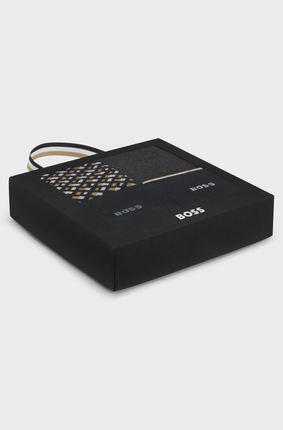 Calze Boss 50524322 4P GIFT MONOGRAM CALZE