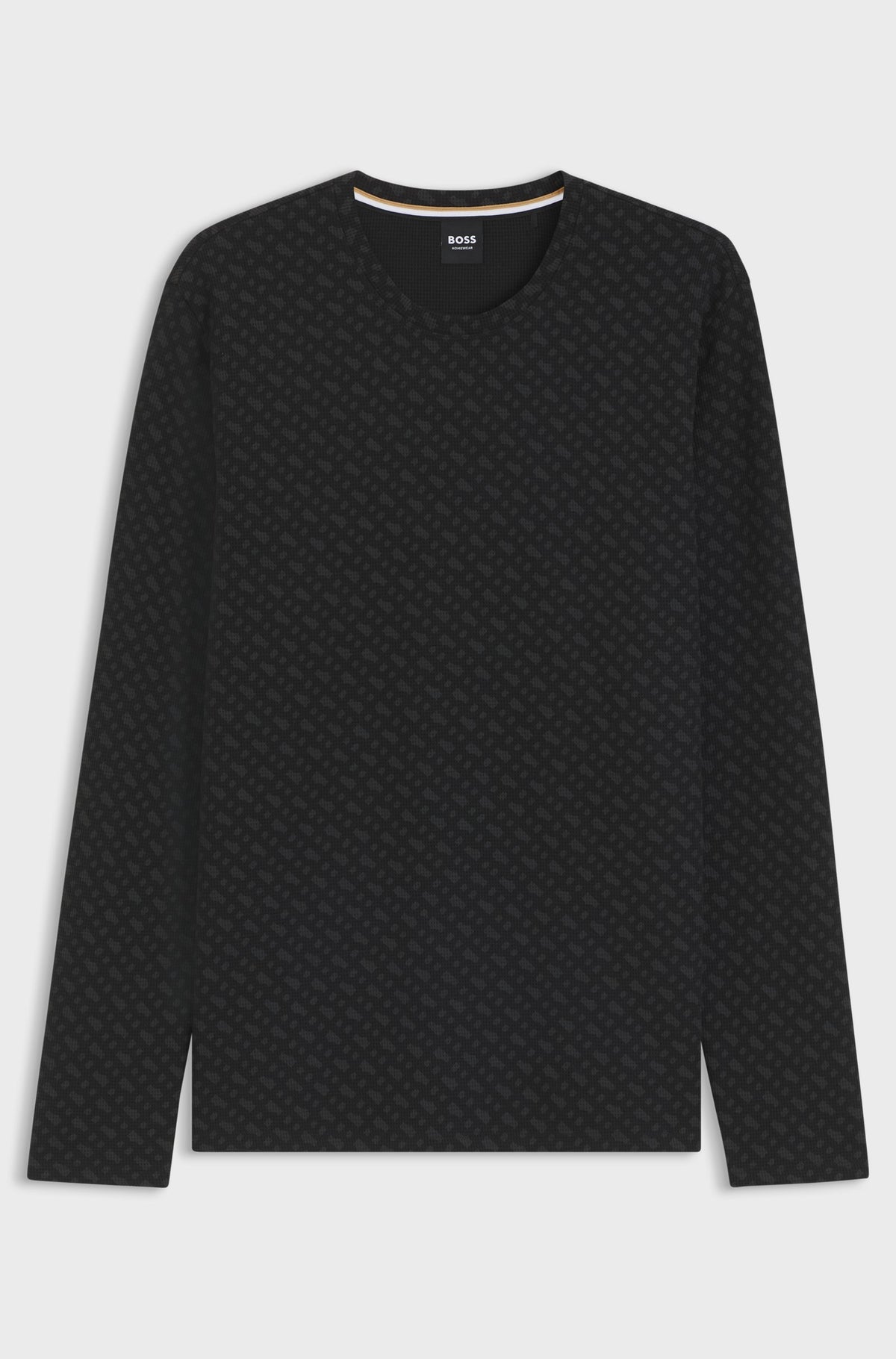 Maglia Boss 50571392 WAFFLEAOP LS-Shirt