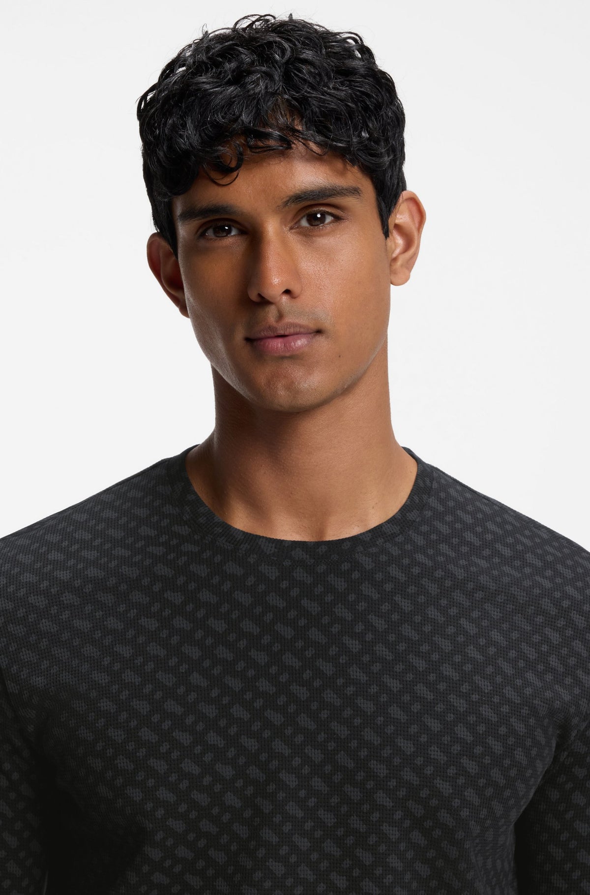 Maglia Boss 50571392 WAFFLEAOP LS-Shirt