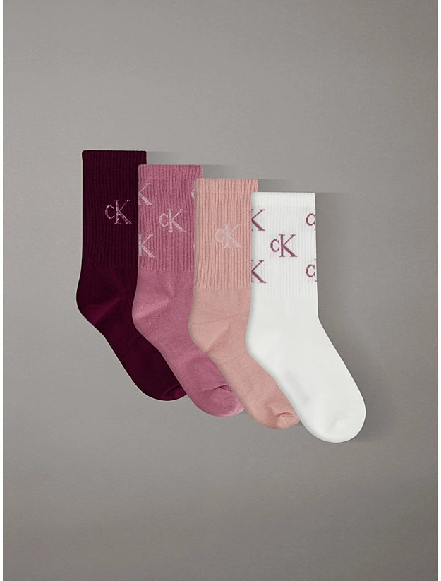 Calze Calvin Klein 701241212 SOCK 4P GIFBOX LUREX