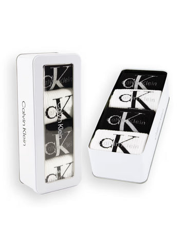 Calze Calvin Klein 701241258 SOCK 4P GIFTBOX MONOLOGO