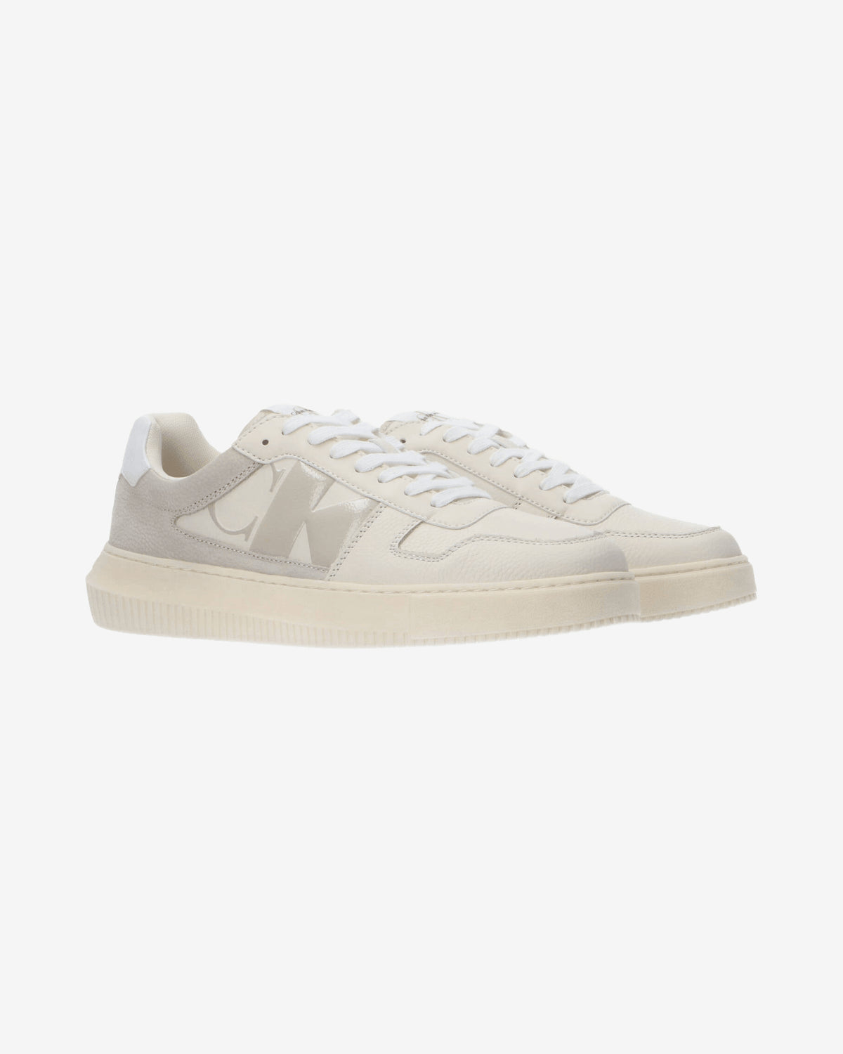 Calvin Klein Sneaker Chunky Cupsole Beige Uomo