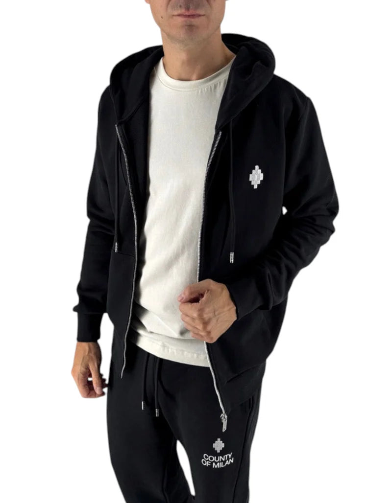 Felpe County Of Milan F6CMMAZH105 FELPA ZIP HOODIE MAN
