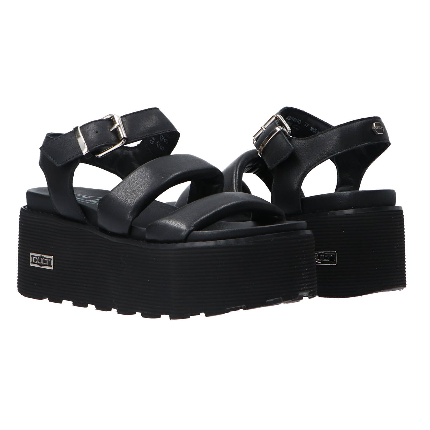 Sandali NANCY SANDAL W LEATHER BLACK