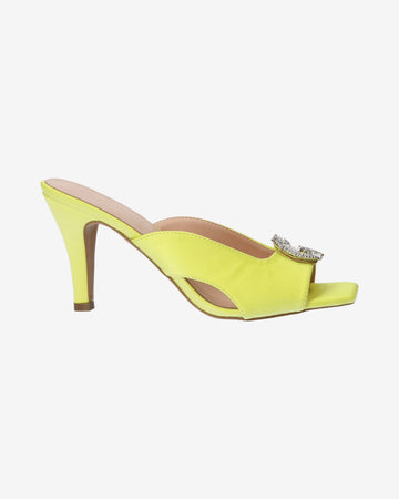 Sandali Sandalo in raso con logo strass