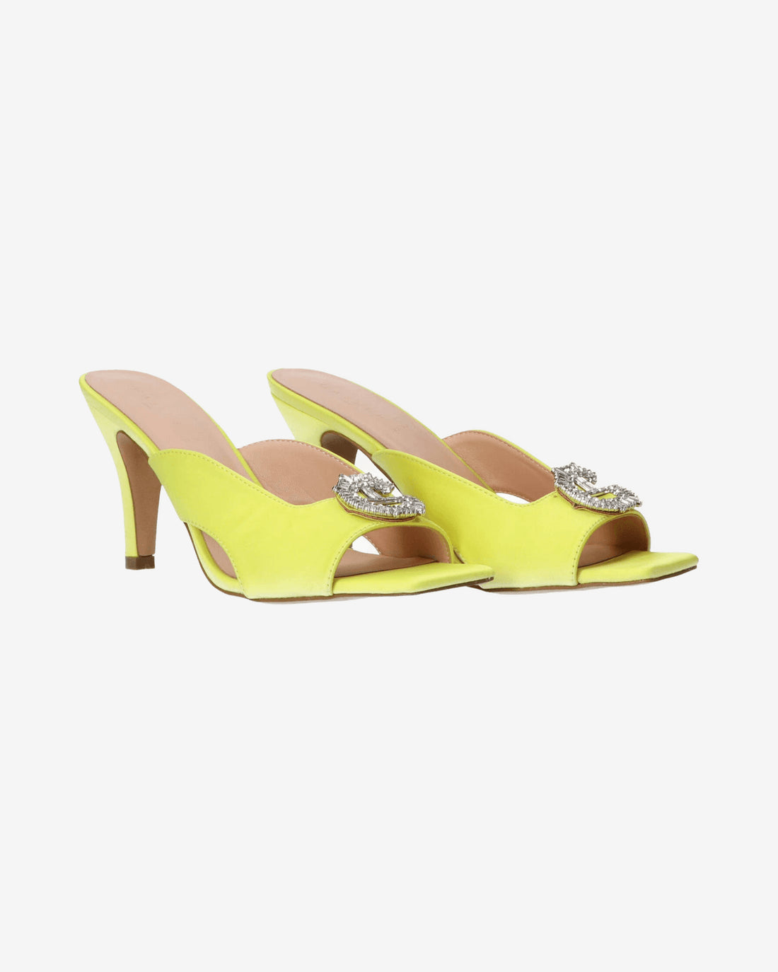 Sandali Sandalo in raso con logo strass