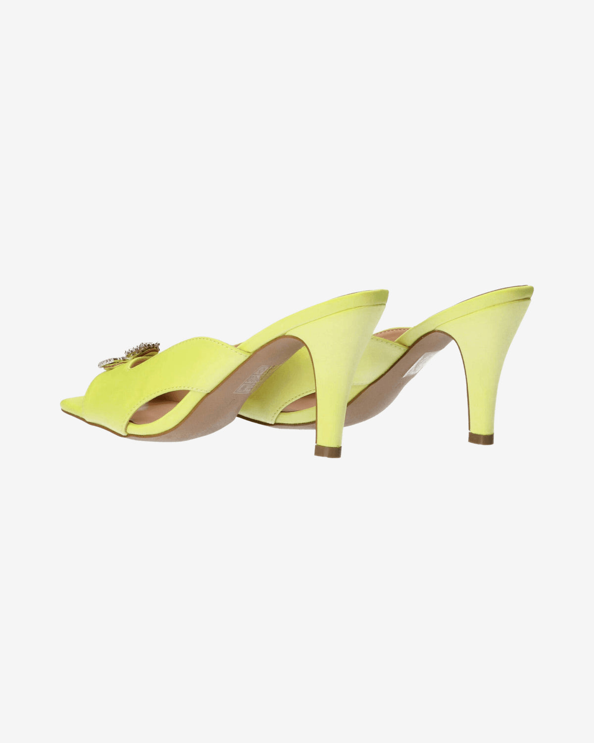 Sandali Sandalo in raso con logo strass