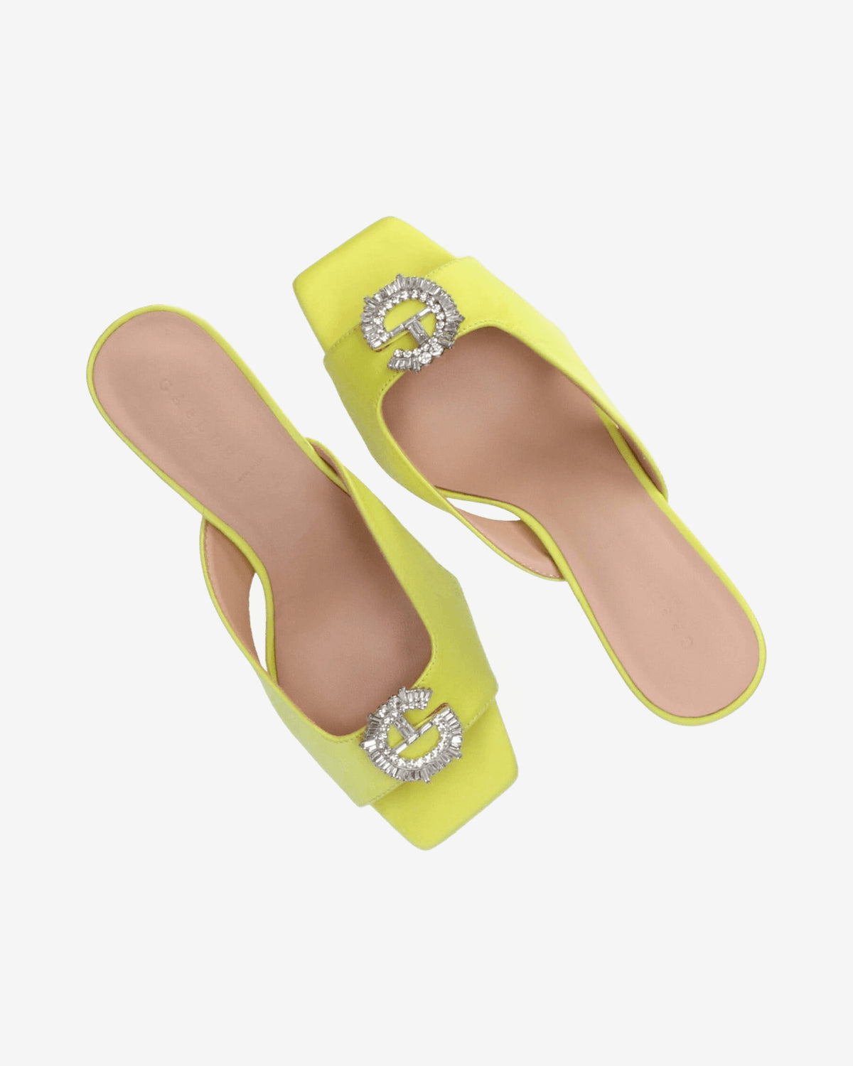 Sandali Sandalo in raso con logo strass