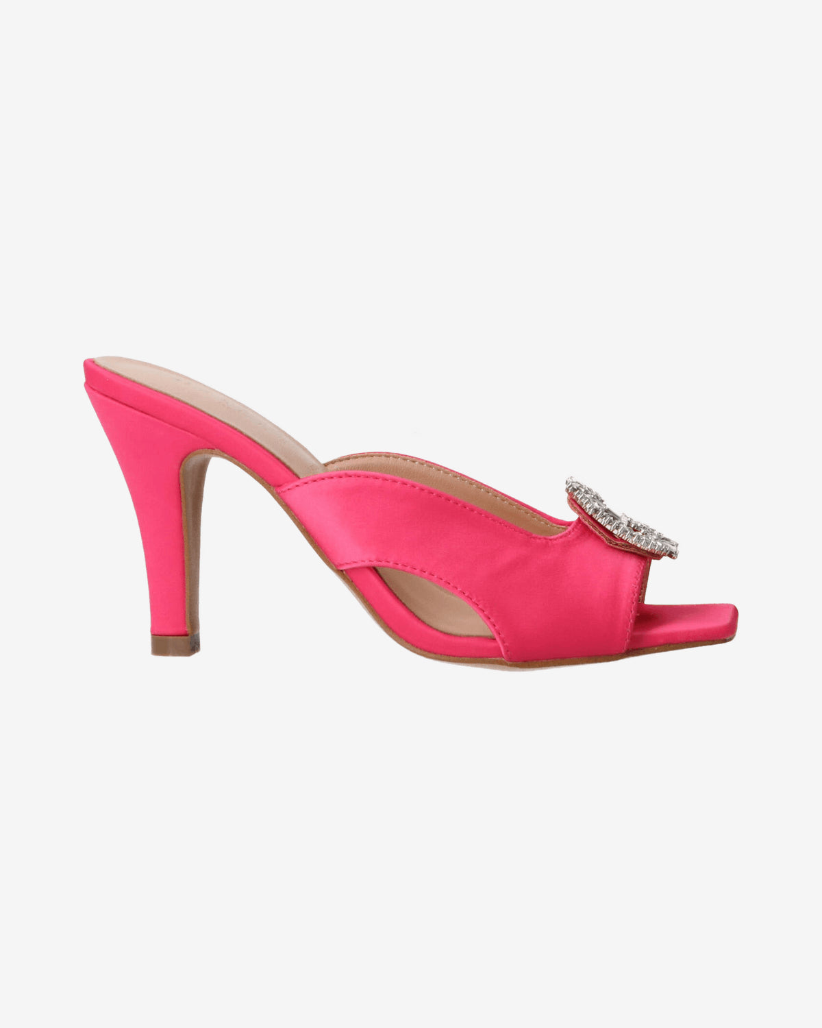 Sandali Sandalo in raso con logo strass
