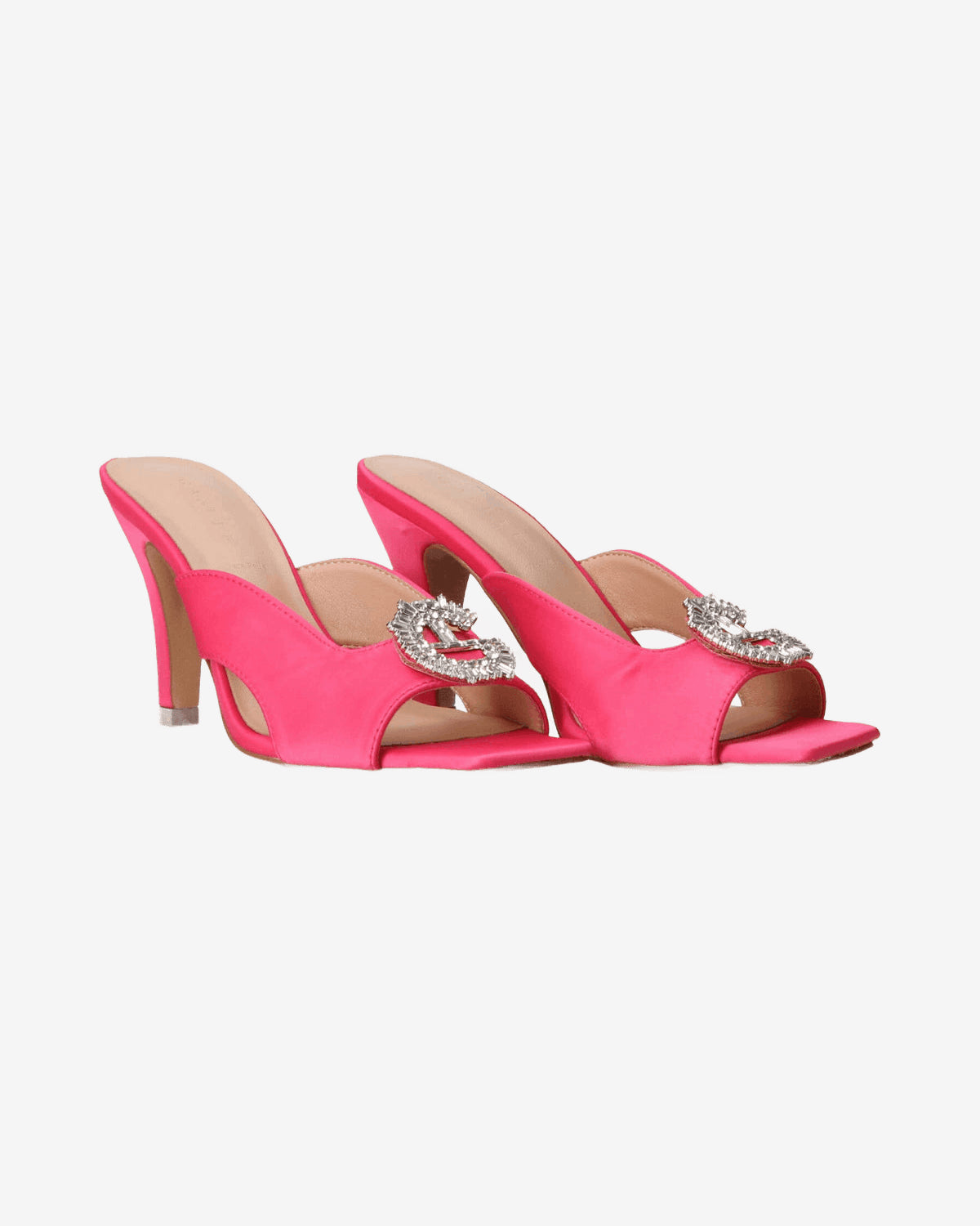 Sandali Sandalo in raso con logo strass
