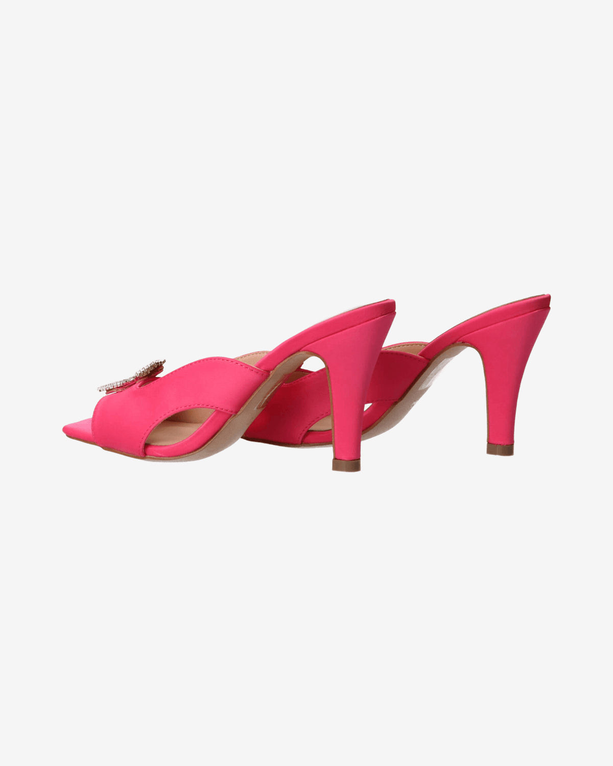 Sandali Sandalo in raso con logo strass