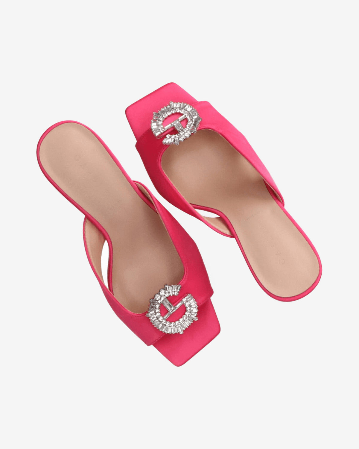 Sandali Sandalo in raso con logo strass