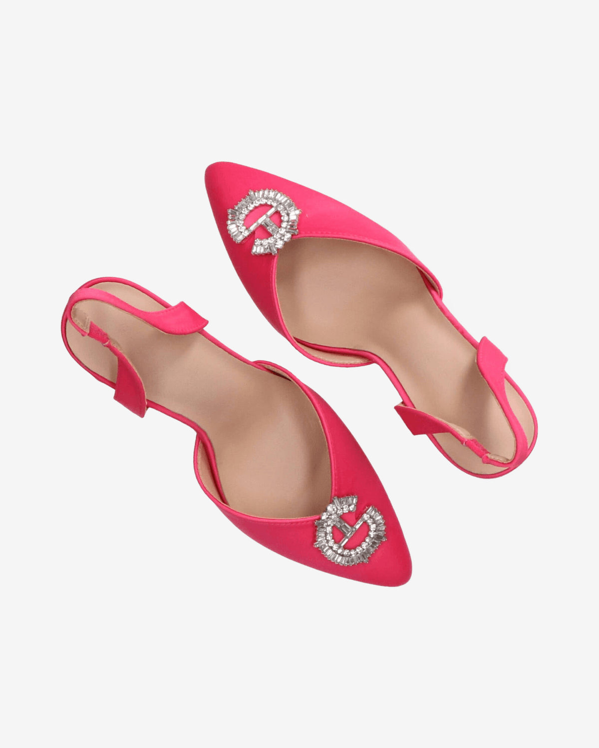 Decolletes Sandalo tacco e logo strass