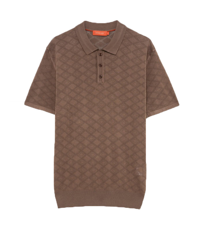 GL35328 POLO MAGLIA TRAFORATA