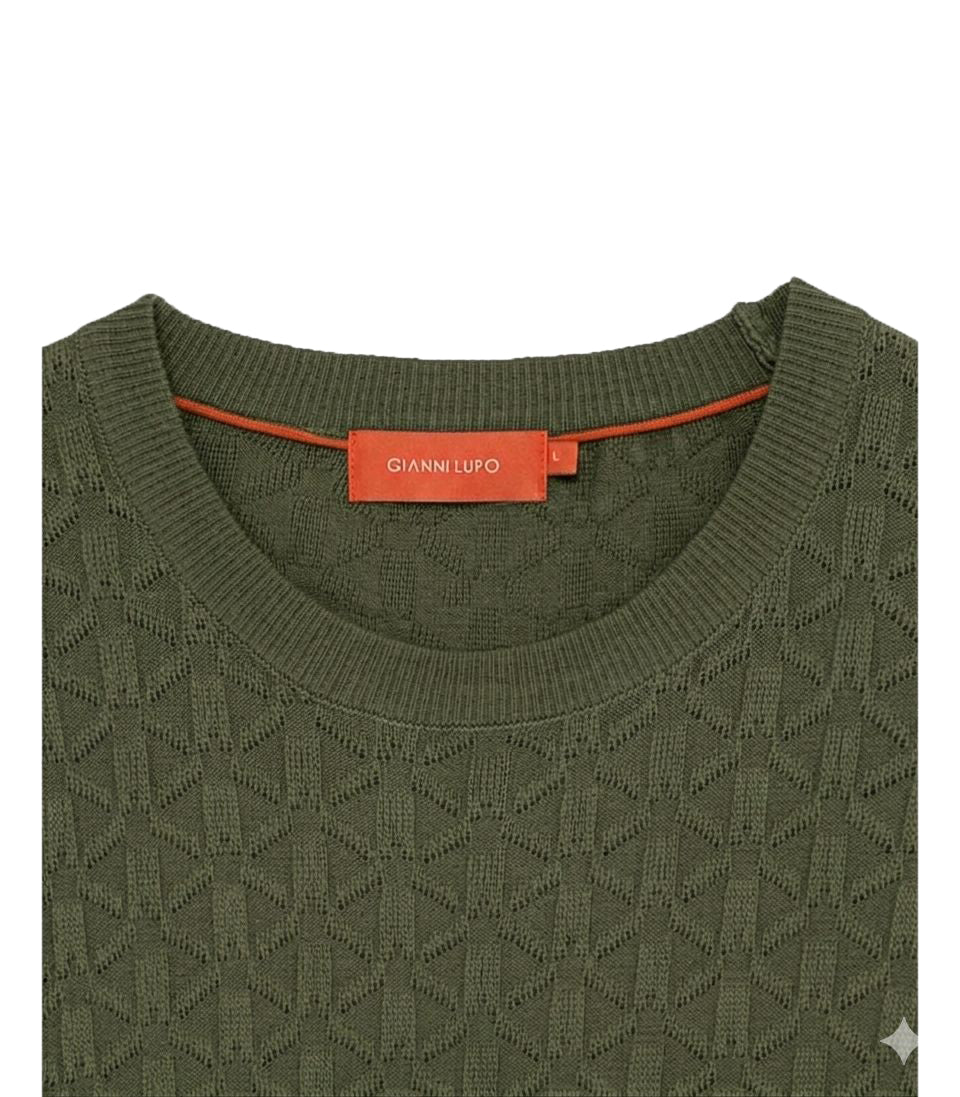 GL35330 IN MAGLIA PATTERN RILIEVO