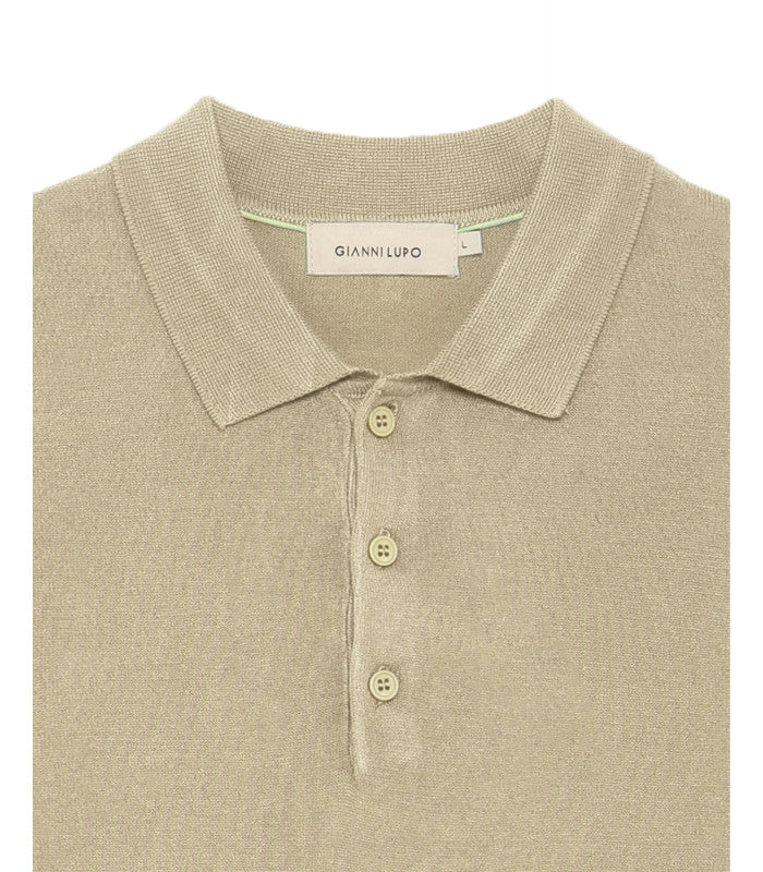 Polo Gianni Lupo Maglia Beige Uomo