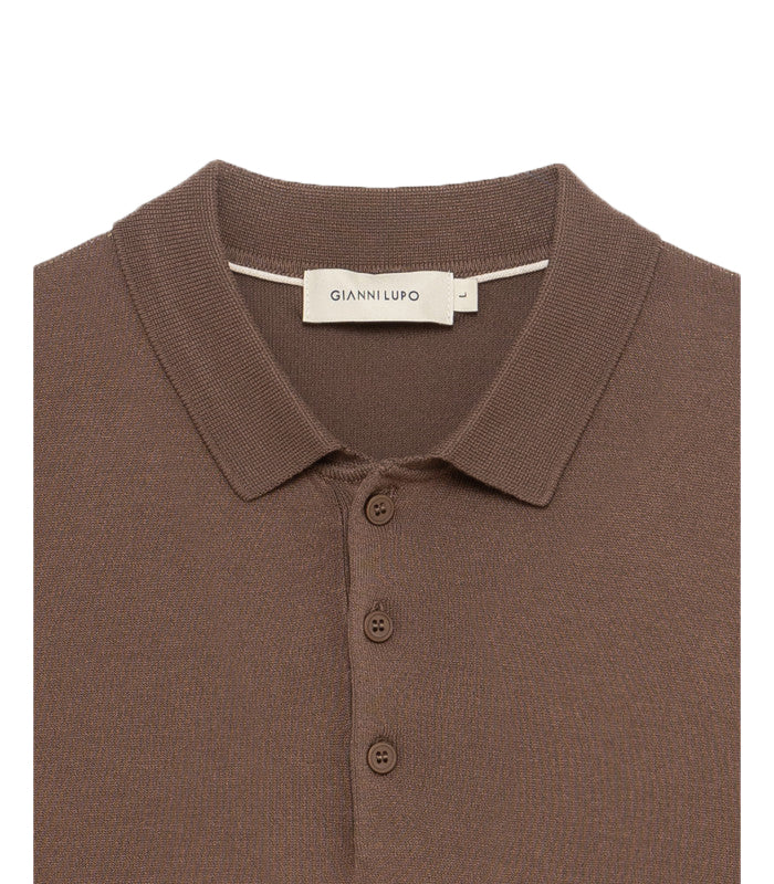 Polo Gianni Lupo Maglia Beige Uomo