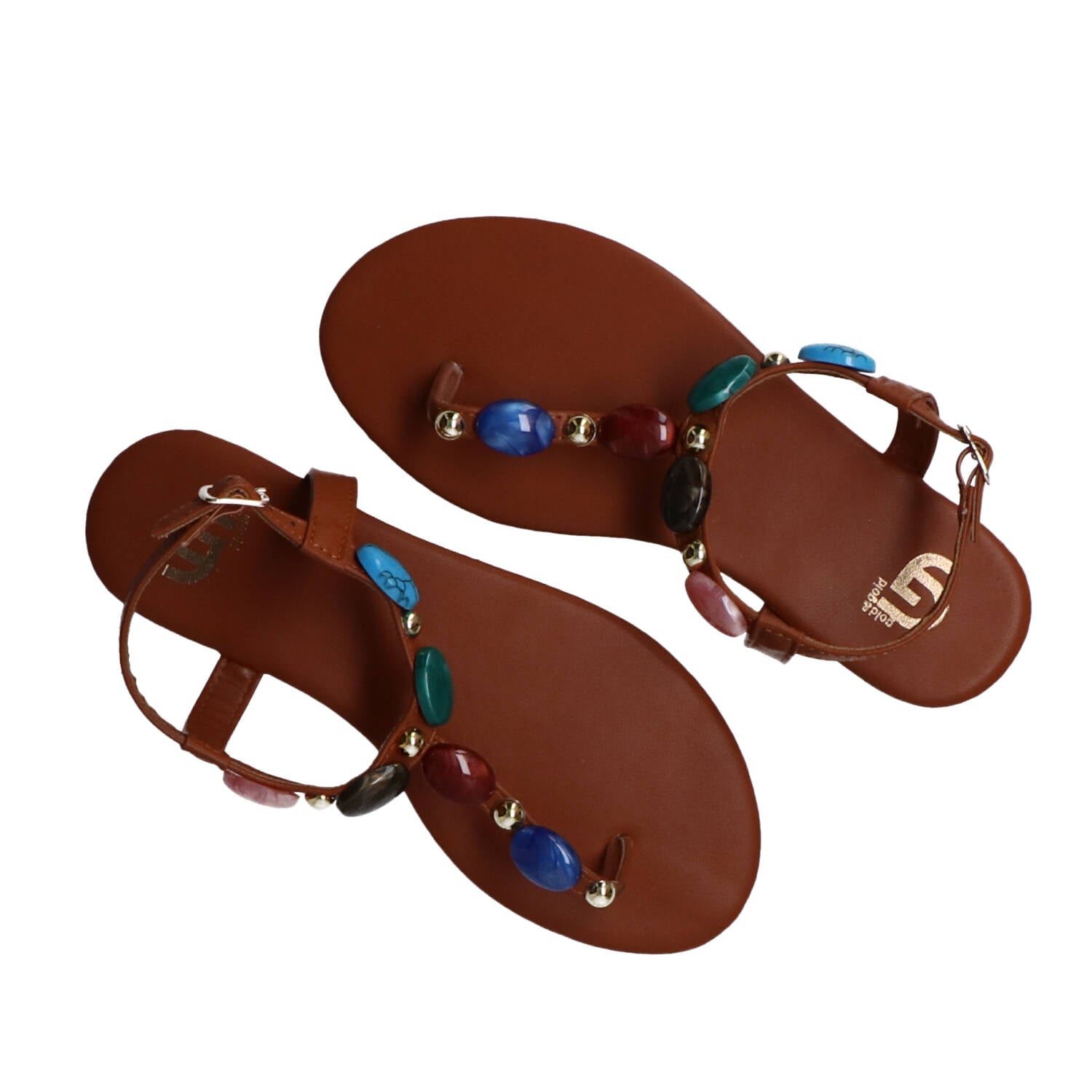 Sandali Gold&gold FL270 PIETRE COLORATE