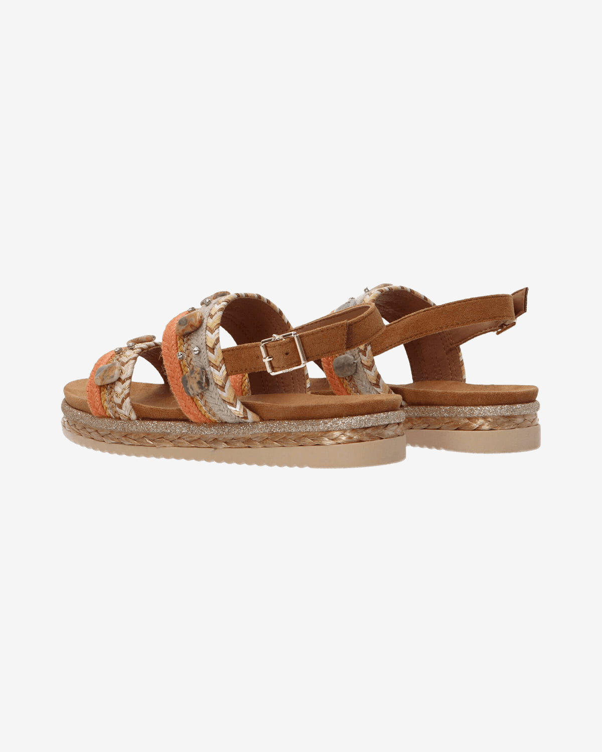 Sandali GC 666 intreccio bicolore