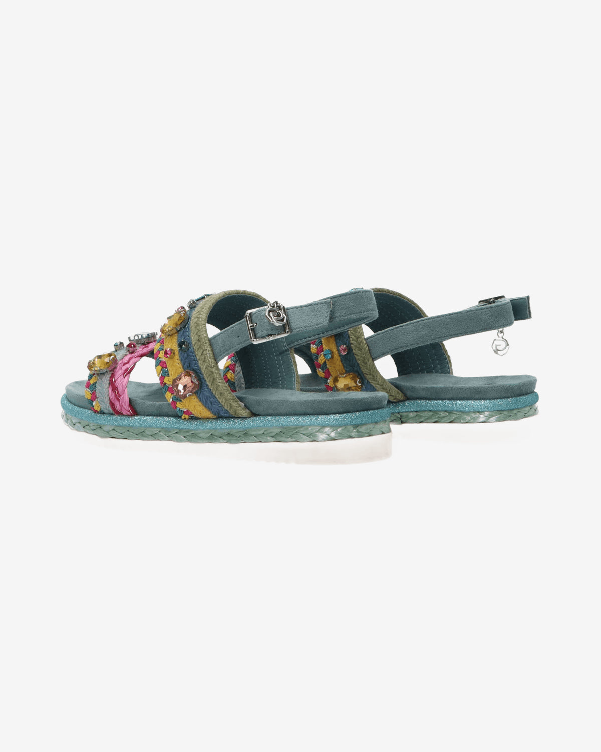 Sandali GC 666 intreccio bicolore