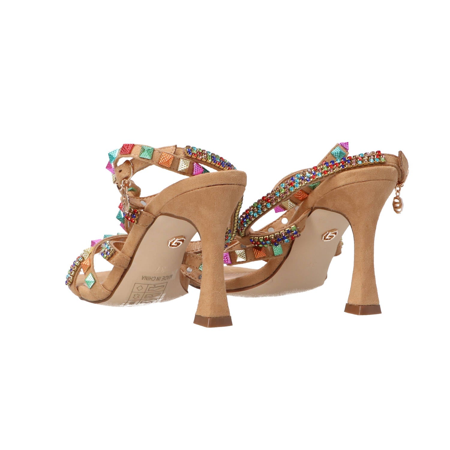 Sandali GC 670 tacco multicolor