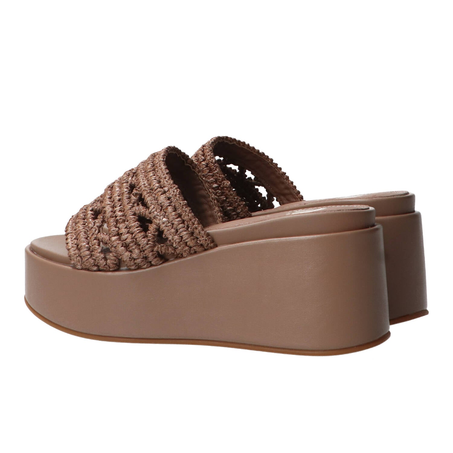 Sandali Gold&gold GU359 CIABATTA PLATFORM INTRECCIO