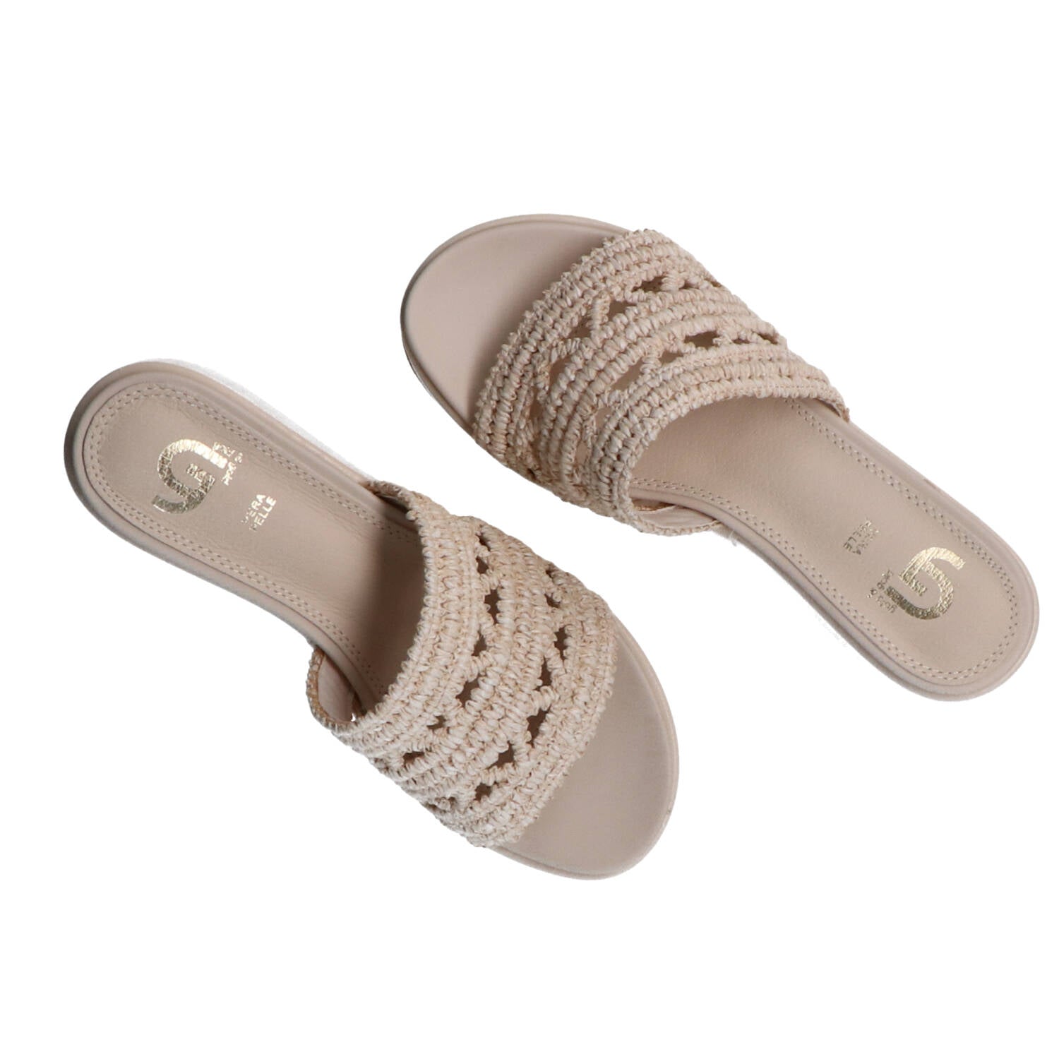 Sandali Gold&gold GU359 CIABATTA PLATFORM INTRECCIO
