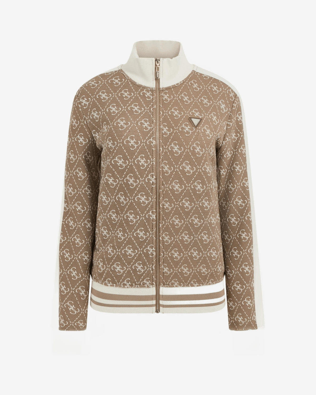 4g Rhombus Jacquard Full-Zip S