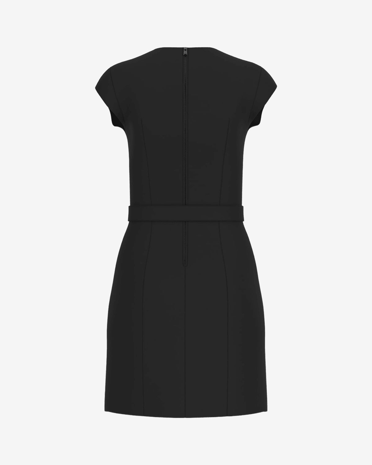Chrissy V Neck Belted Dress