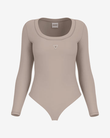 Body Guess Colette maniche lunghe bianco