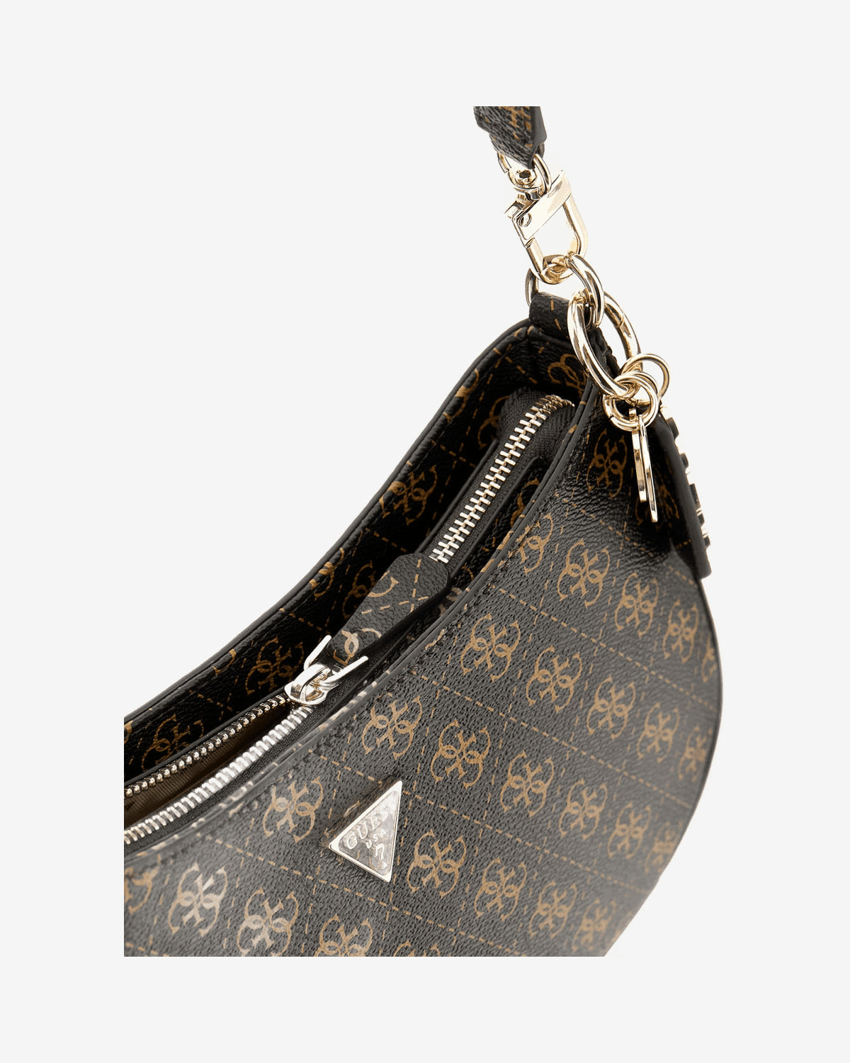 Guess Noelle II Spalla Logo Metallic Beige