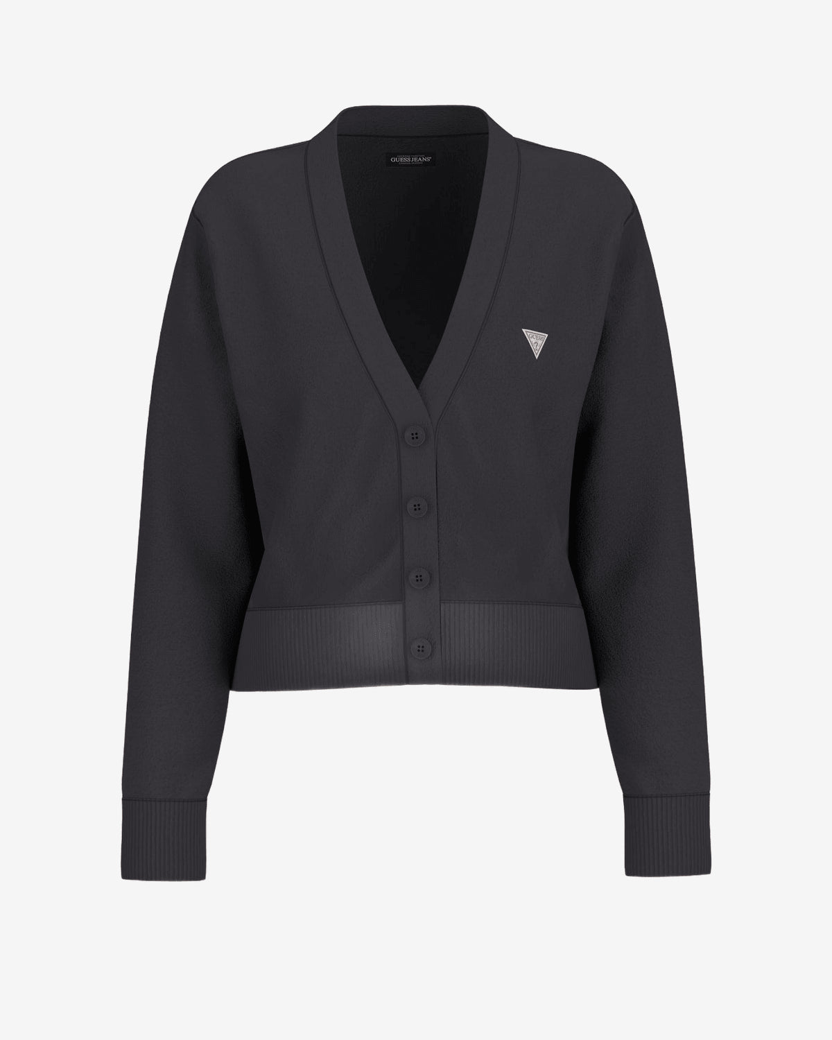 Cardigan Guess Scollo V Bianco Donna