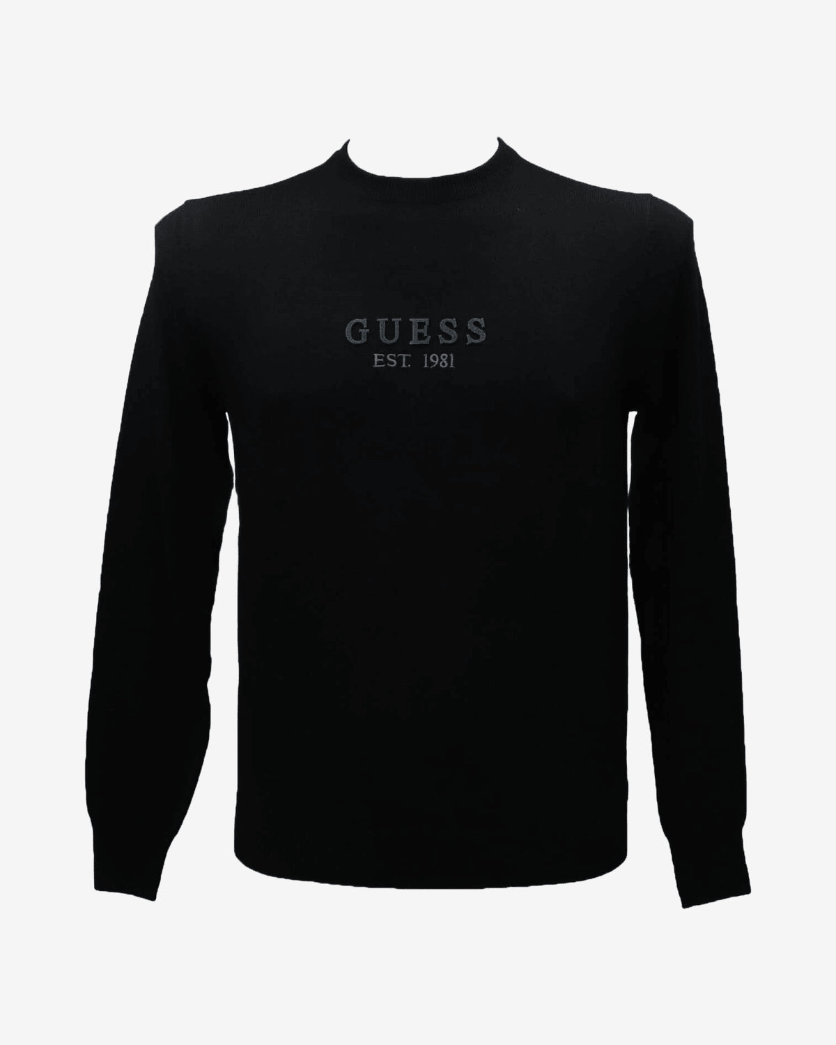 Maglione Guess Logo Nero Uomo