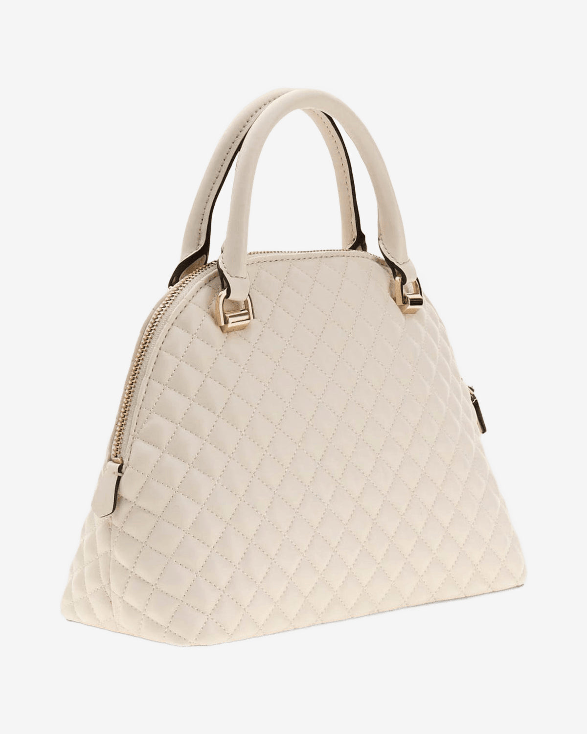 Guess Everlee Dome Satchel Bianco Donna