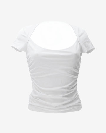 Maglia FARAH SHIRRED TOP