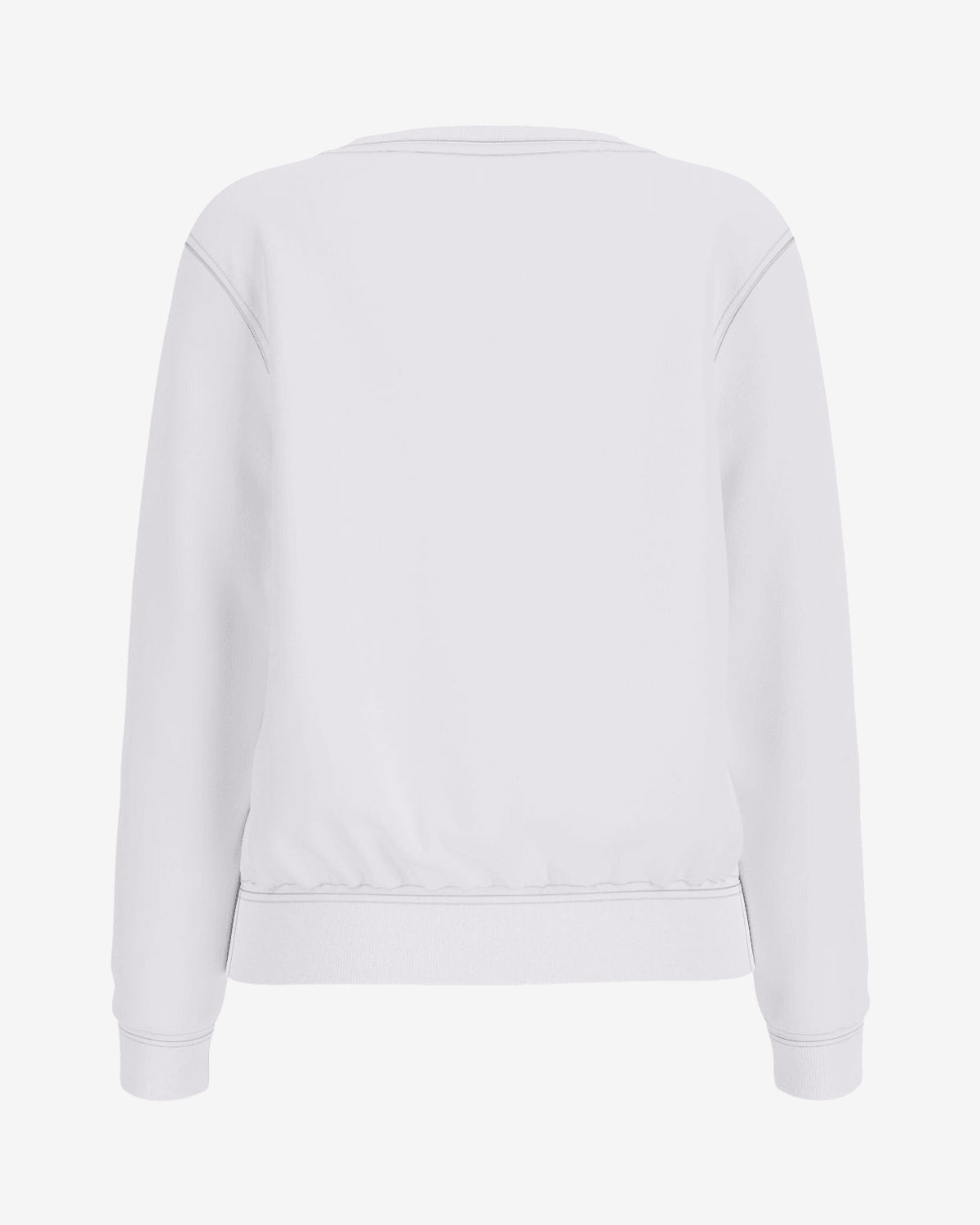 Felpa Guess Logo Ricamato Bianca Donna